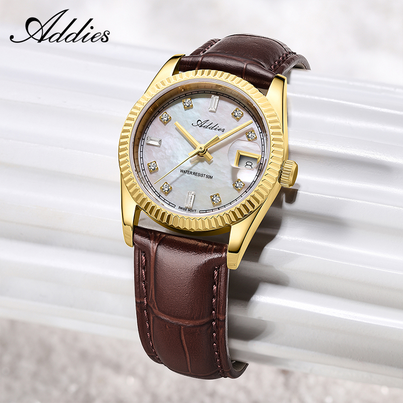Luxury Watch & Jewellery - Addies 585 Quarz-Damenuhr, 28 mm, hochwertiges