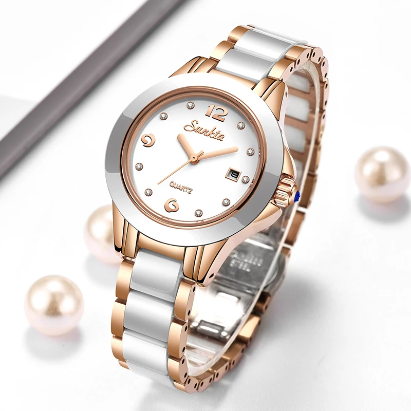 Luxury Watch & Jewellery - Sunkta Mode Lässig Quarz Frau Uhr