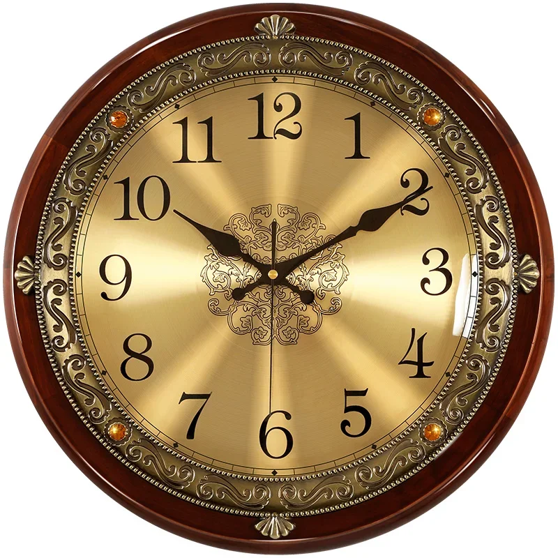 Luxury Watch Europe - Luxus Holz Wanduhr Metall Retro Nordic