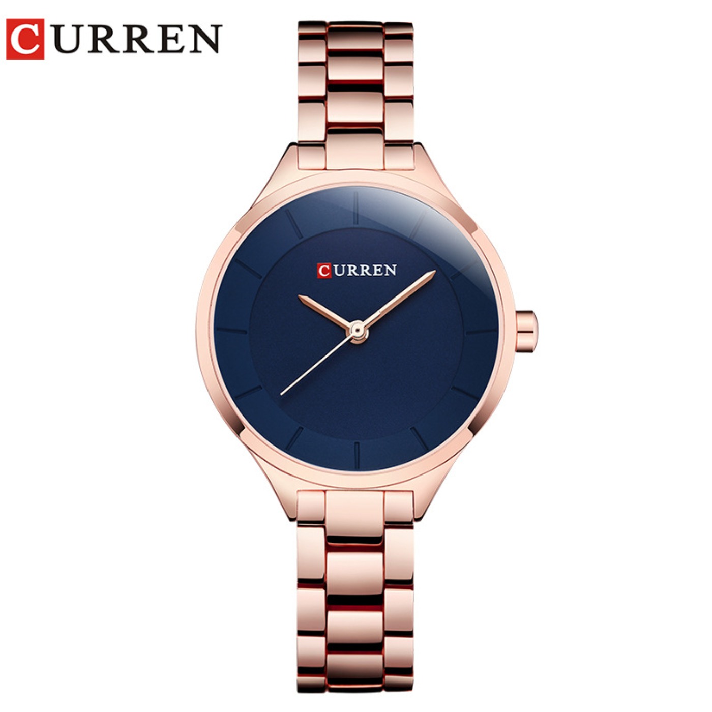 Luxury Watch Female - CURREN Neue Schlichte Damen-Armbanduhr Leicht Extravagante