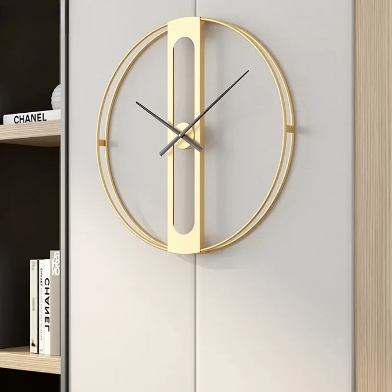 Luxury Watch Europe - Minimalistische goldene Wanduhren, luxuriöses Metall, groß,