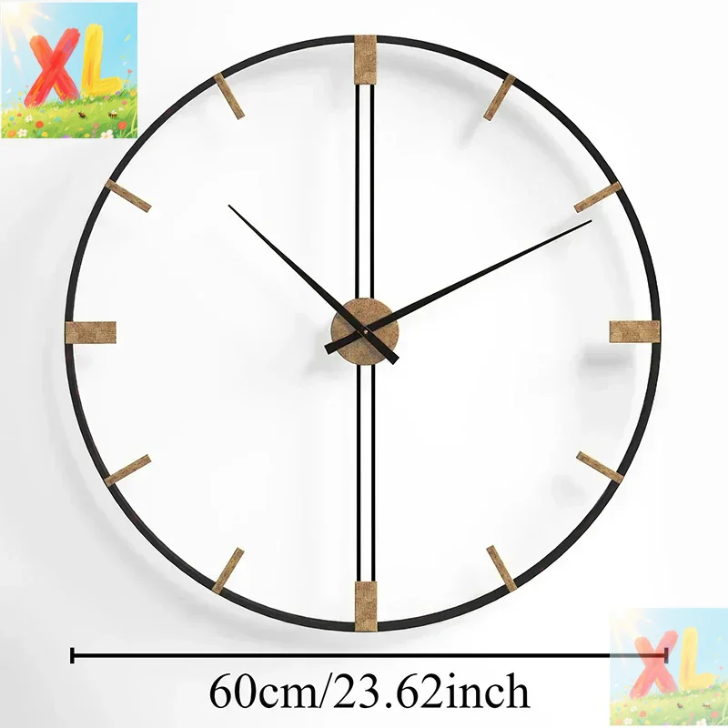 Luxury Watch Europe - Nordic Wanduhren Metall Wanduhr Luxus Uhr