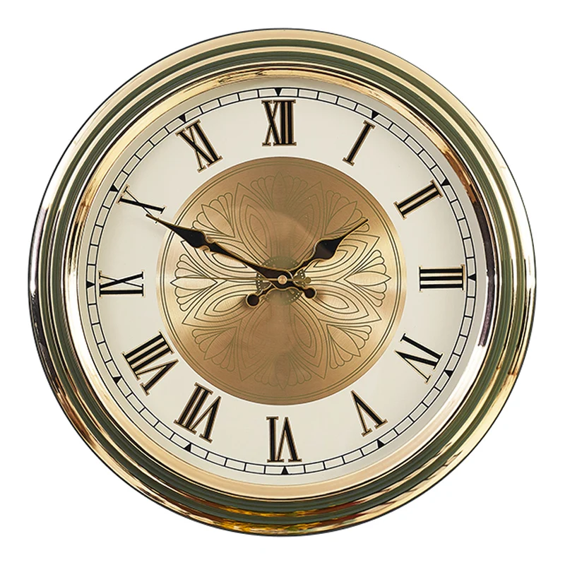 Luxury Watch Europe - Große Luxus-Wanduhren Metall Gold Geräuschlose Wanduhren