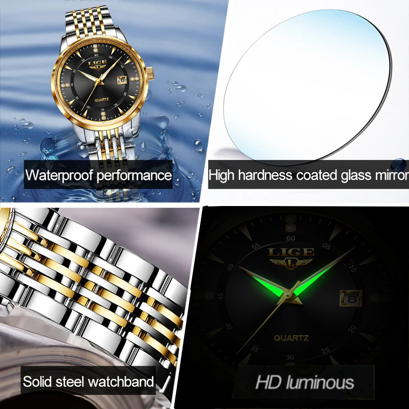 LIGE Mode Frauen Uhr Top Marke – Luxury Watch Top 10 Bewertung und Preis