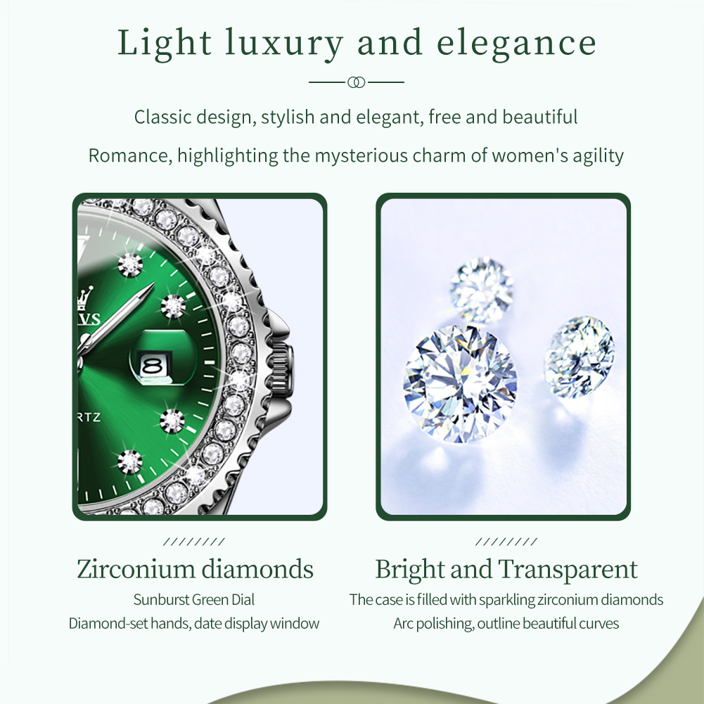 OLEVS Elegante Original Quarz  – Luxury Watch Diamond Bewertung und Preis