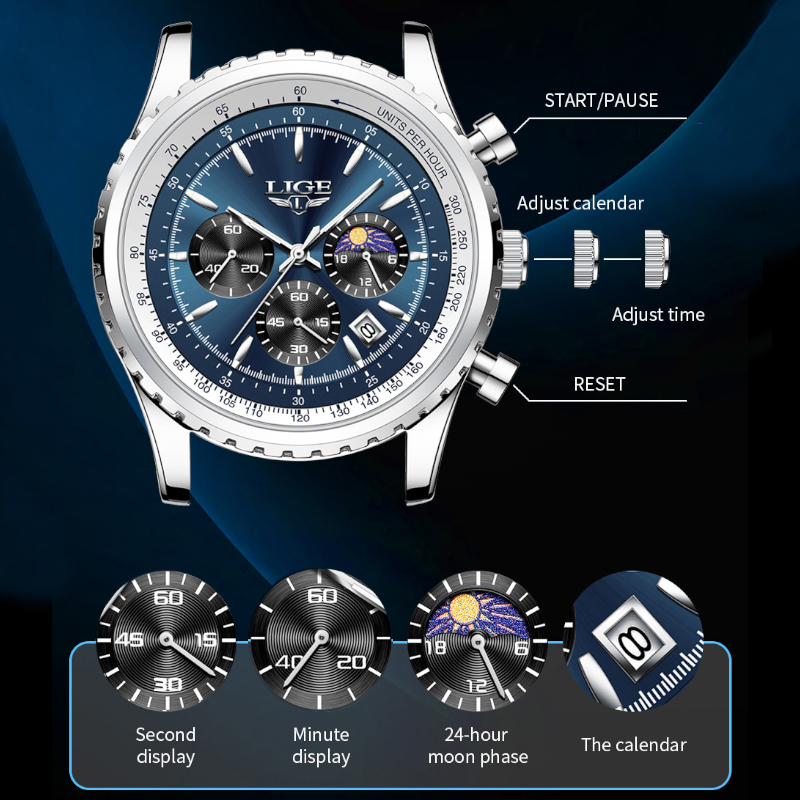 Lige Marke Luxus Quarz Mann Uh – Luxury Watch Manufacturers Bewertung und Preis