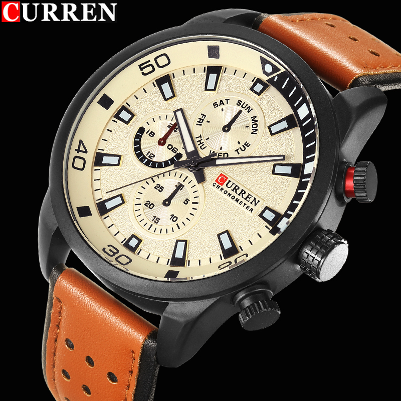 2017 CURREN Stilvolle Uhr Männ – Luxury Watch Manufacturers Bewertung und Preis