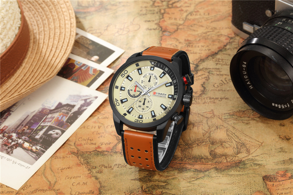 2017 CURREN Stilvolle Uhr Männ – Luxury Watch Manufacturers Bewertung und Preis