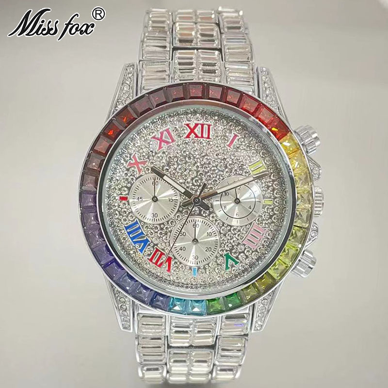 Missfox Luxus gefrorene Uhr fü – Luxury Watch Manufacturers Bewertung und Preis