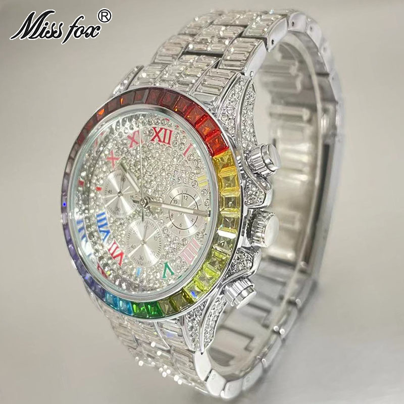 Missfox Luxus gefrorene Uhr fü – Luxury Watch Manufacturers Bewertung und Preis