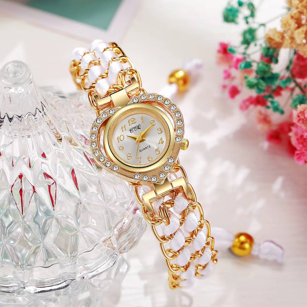 Mode Strass Herz Zifferblatt F – Open Heart Watch Bewertung und Preis