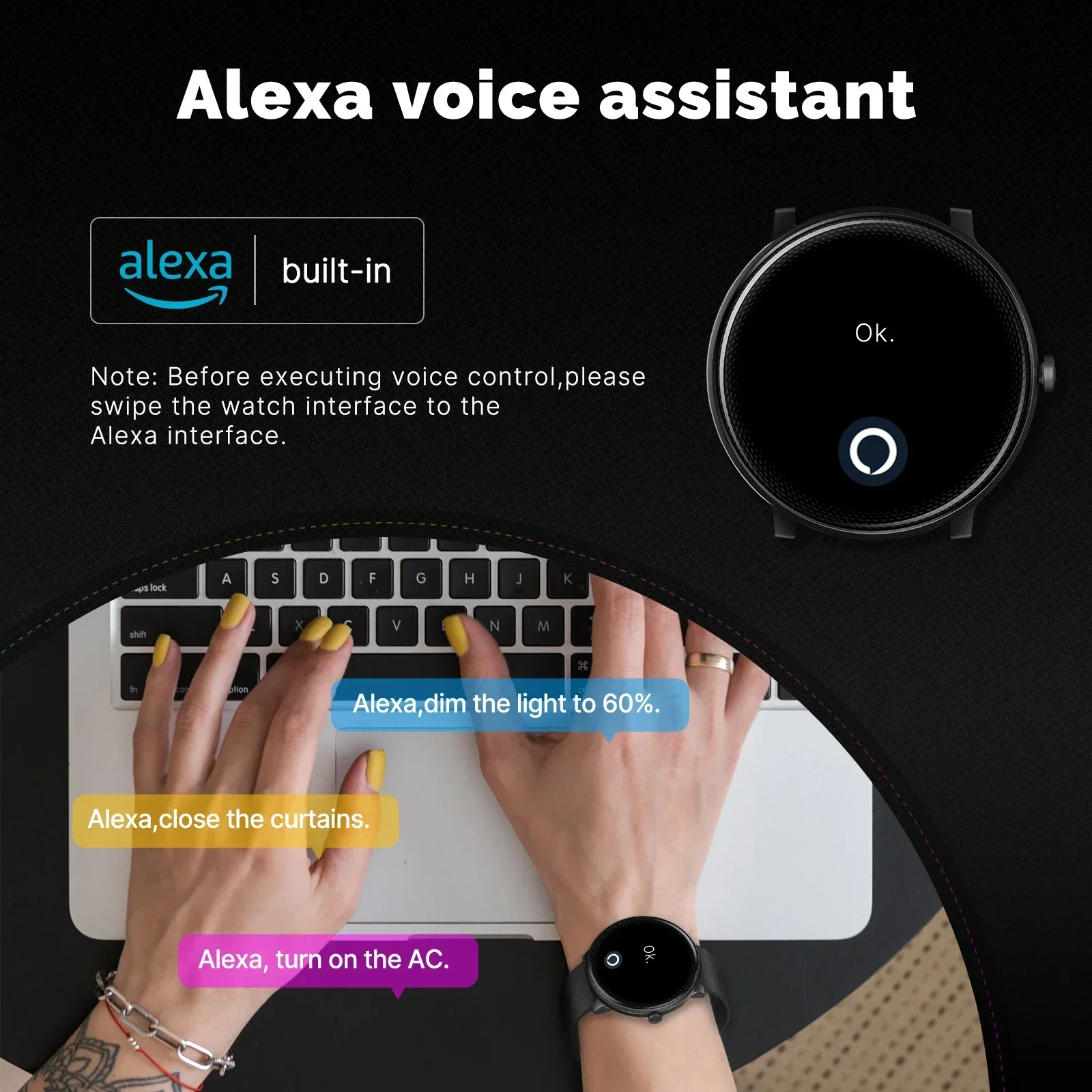 Moes Smart Watch Alexa eingeba – Open Heart Watch Bewertung und Preis